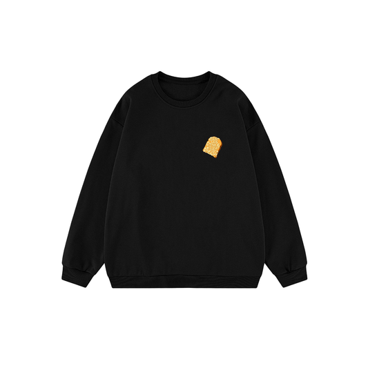 Pull Noir Brioche petit logo
