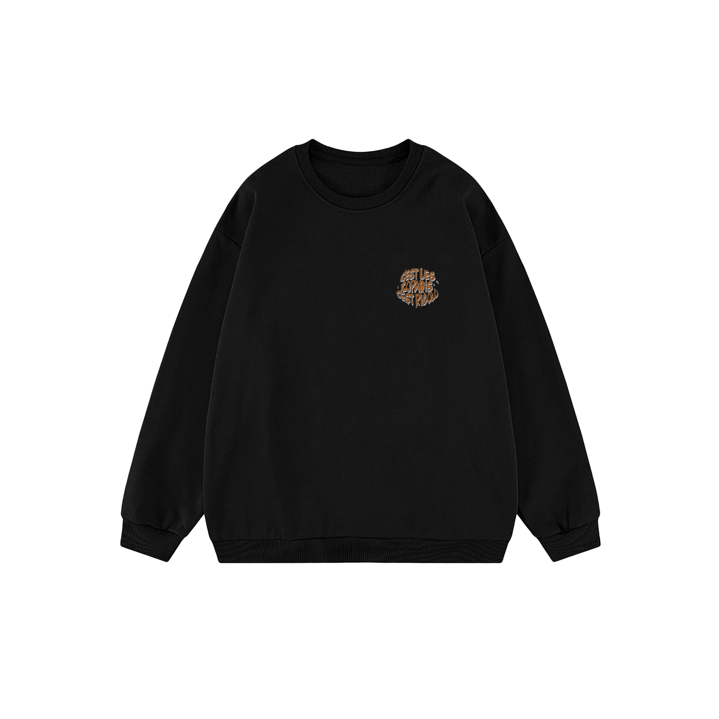 Pull Noir Caca petit logo
