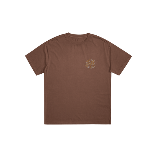 Tee-shirt Marron Caca petit logo