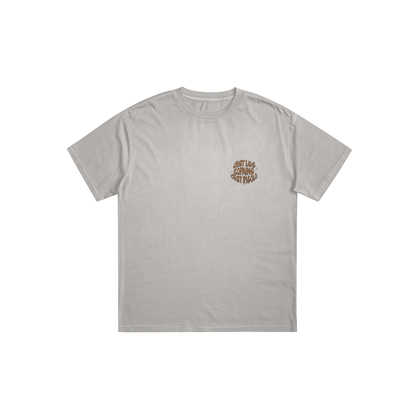 Tee-shirt crème Caca petit logo Oversize