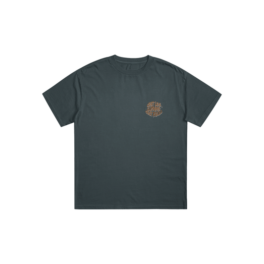 Tee-shirt Vert Caca petit logo Oversize