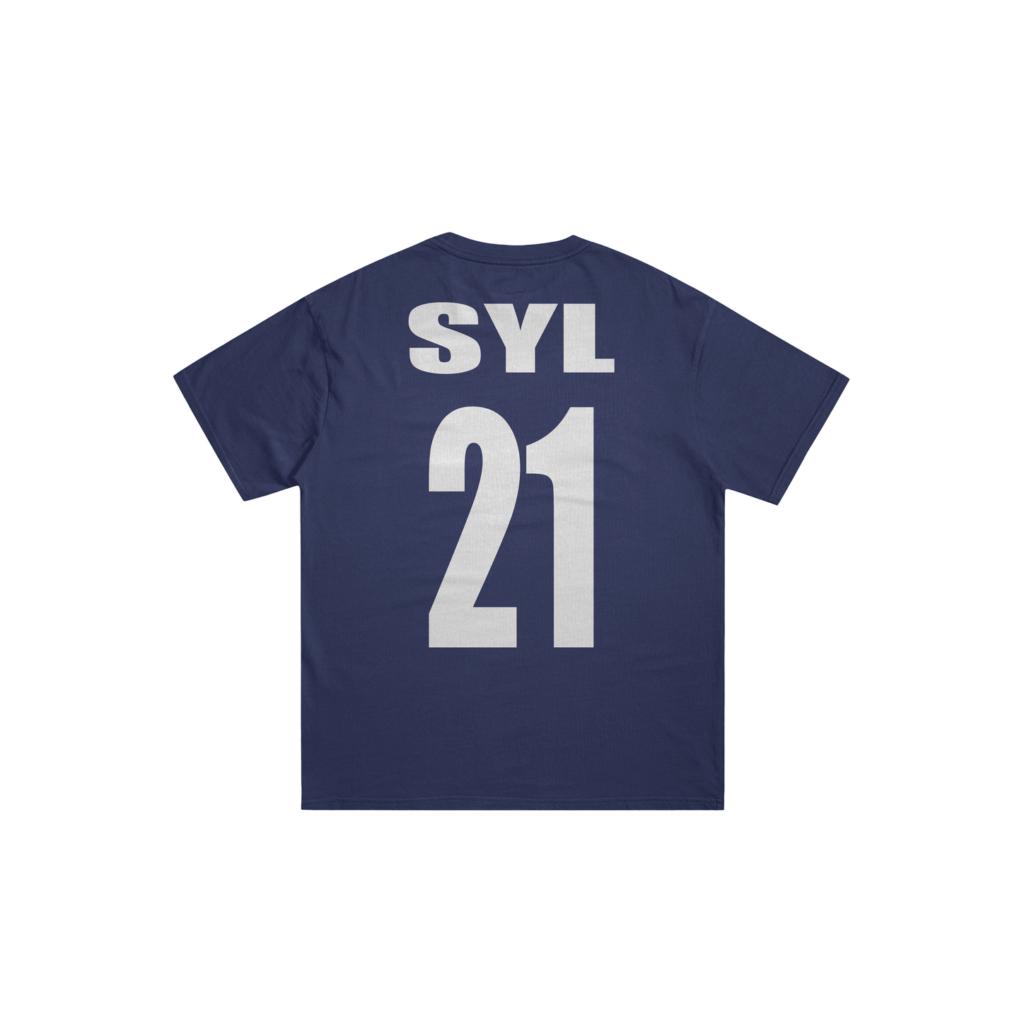 Tee-shirt bleu tricolore Oversize