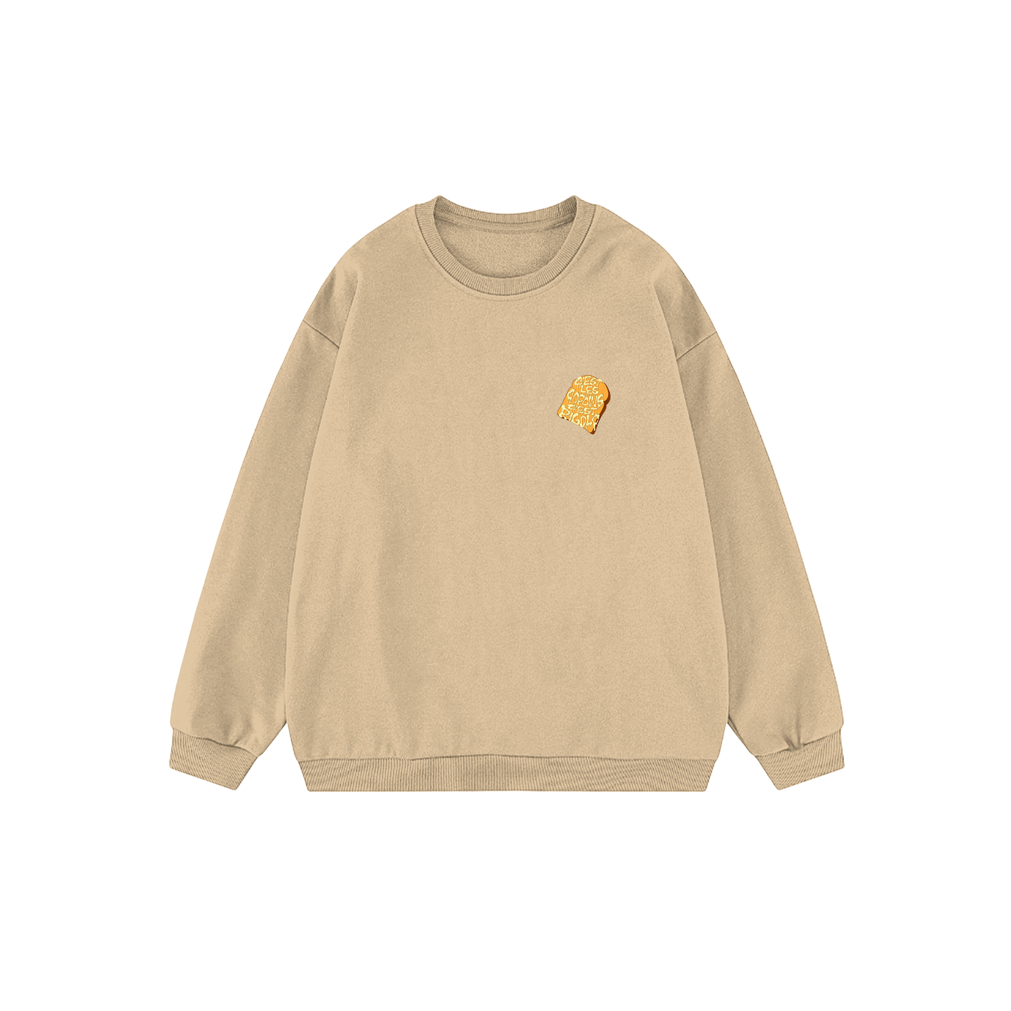 Pull Sable Brioche petit logo